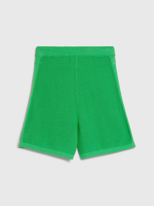 laguna green crochet knit shorts - pride for men calvin klein jeans
