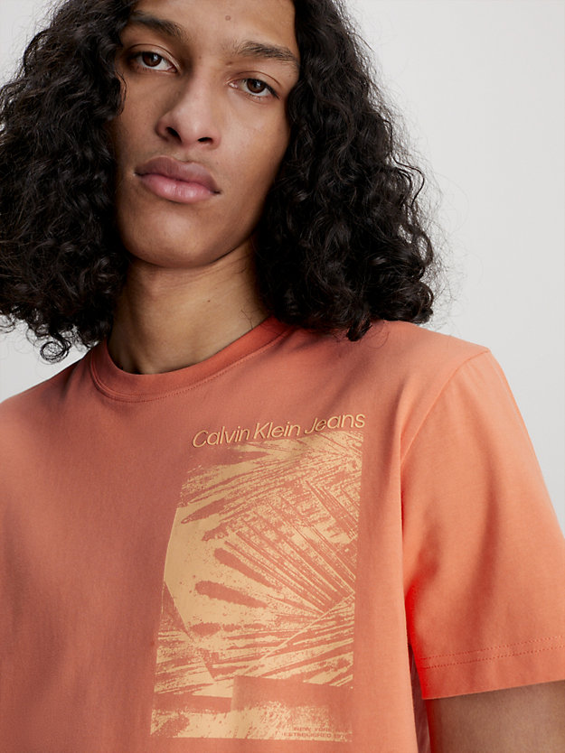 SUMMER SQUASH Palm Print T-shirt for men CALVIN KLEIN JEANS