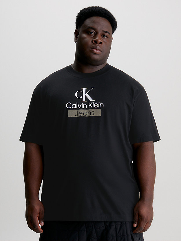 CK BLACK T-shirt con logo taglio relaxed da men CALVIN KLEIN JEANS
