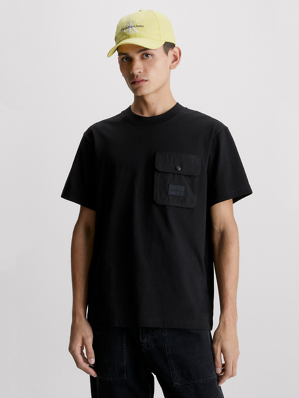 CK BLACK > Luźny T-Shirt Z Kieszonką > undefined Mężczyźni - Calvin Klein