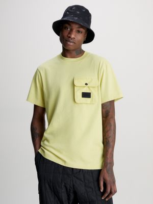 Calvin klein shop t shirt yellow