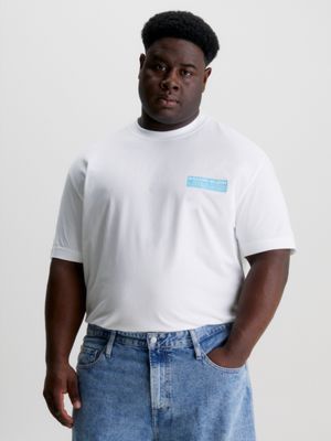 Oversized T-Shirt mit Logo hinten Calvin Klein® | J30J323843YAF