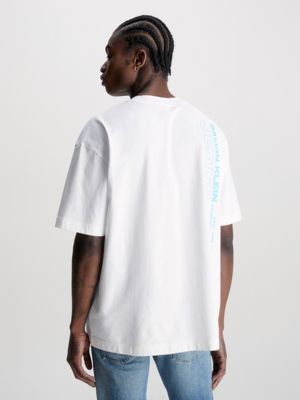 Oversized T-Shirt | hinten mit Calvin Logo Klein® J30J323843YAF