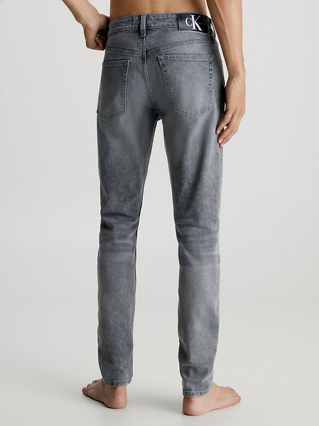 grey slim tapered jeans for men calvin klein jeans