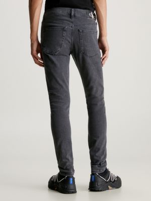 Calvin Klein Slim Straight Faded Grey Jeans in Gray for Men