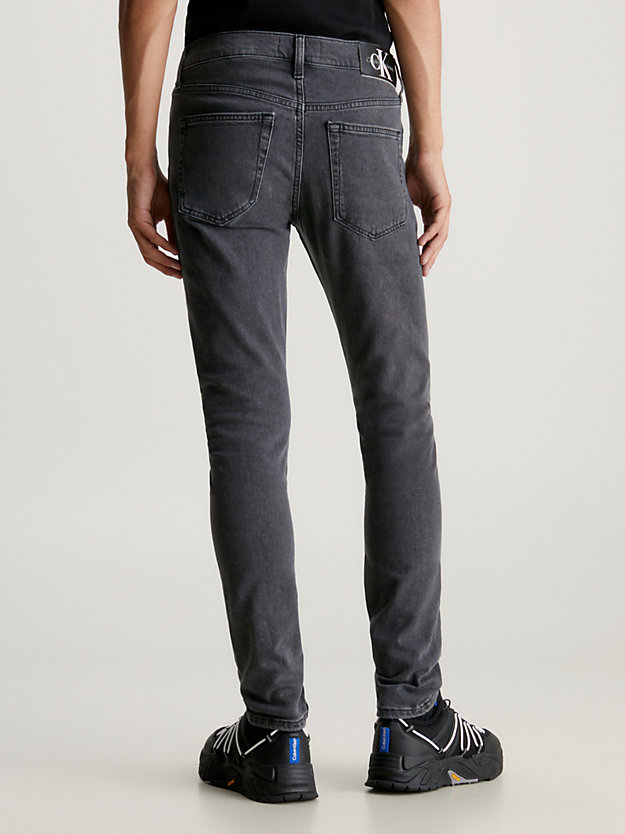 denim grey slim tapered jeans for men calvin klein jeans