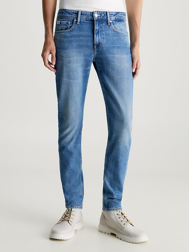 slim tapered jeans blue da uomini calvin klein jeans