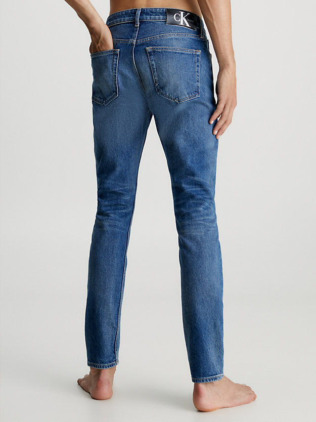 denim dark slim tapered jeans for men calvin klein jeans