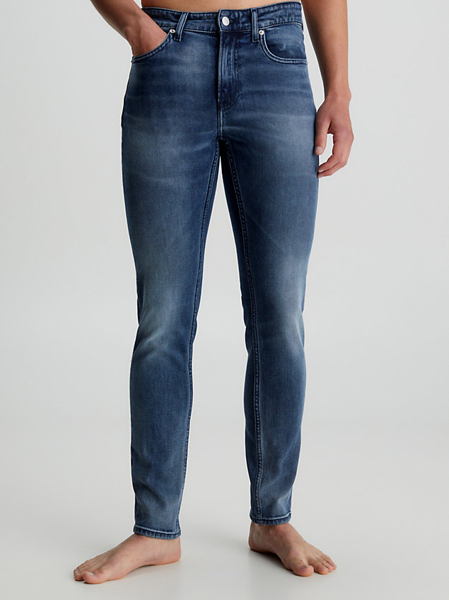blue slim tapered jeans voor heren - calvin klein jeans