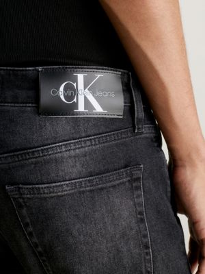 CALVIN KLEIN JEANS - Men's slim logo jeans - black - J30J3238581BY