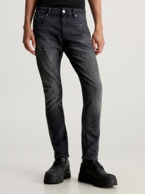 Jeans slim noir homme hot sale