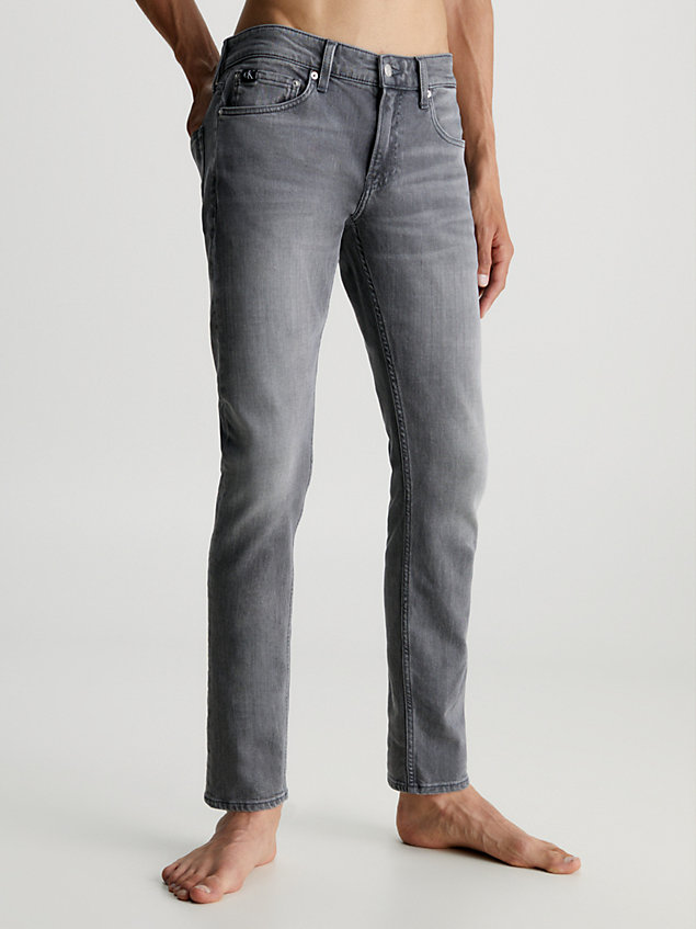 grey slim jeans voor heren - calvin klein jeans
