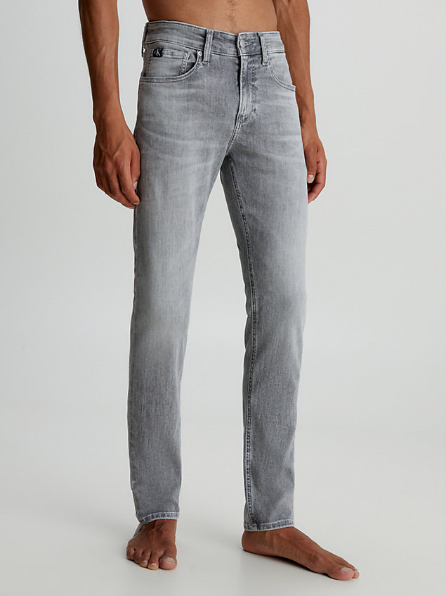 skinny jeans grey de hombre calvin klein jeans