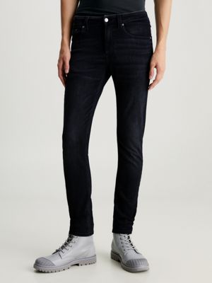 CALVIN KLEIN JEANS - Men's slim logo jeans - black - J30J3238581BY