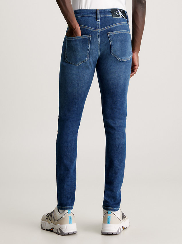 skinny jeans blue da uomo calvin klein jeans