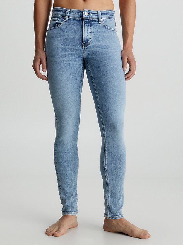 denim light jeansy super skinny dla mężczyźni - calvin klein jeans