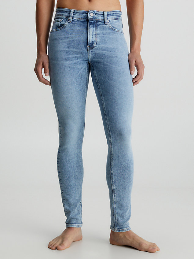 blue jeansy super skinny dla mężczyźni - calvin klein jeans