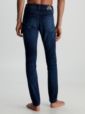 Calvin Klein Jeans Skinny Fit Jeans In Dark Wash-Blue for Men