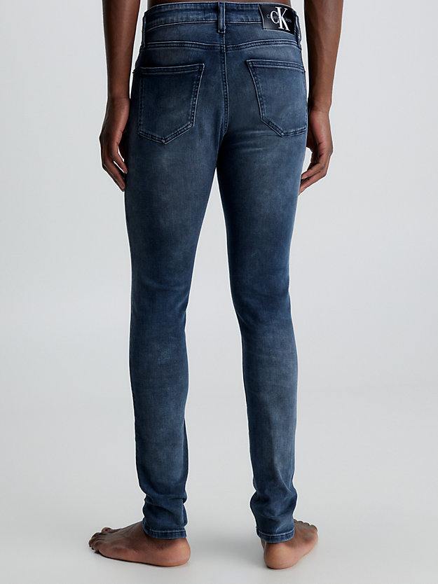 denim dark jeansy super skinny dla mężczyźni - calvin klein jeans