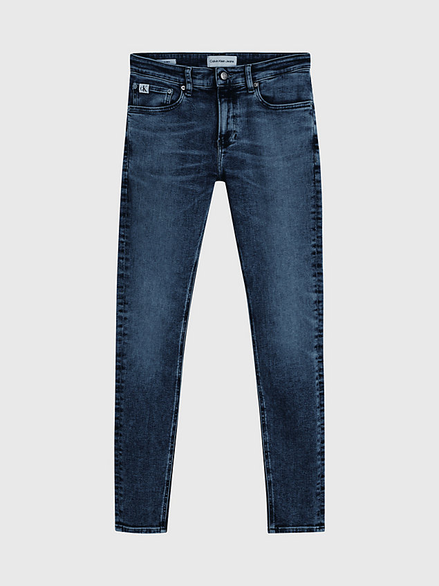 jean super skinny blue pour hommes calvin klein jeans