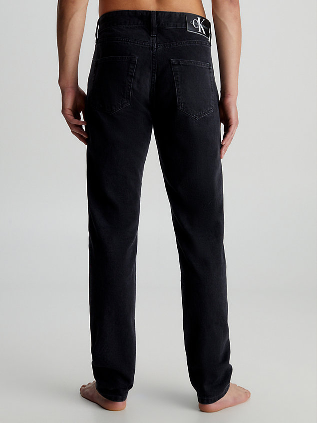 black autentyczne jeansy dad dla mężczyźni - calvin klein jeans