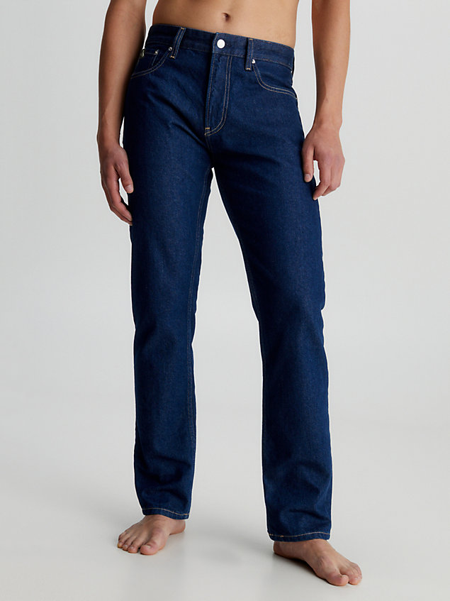 blue authentieke straight jeans voor heren - calvin klein jeans