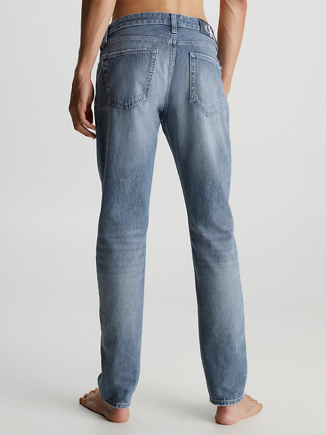 grey authentic straight jeans for men calvin klein jeans
