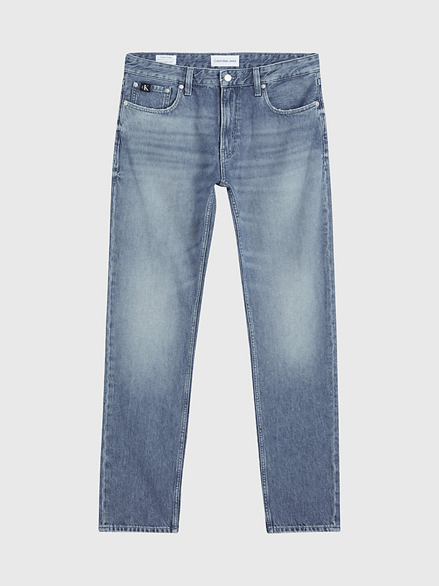 grey autentyczne jeansy straight dla mężczyźni - calvin klein jeans