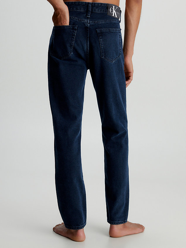 blue zwężane jeansy dla mężczyźni - calvin klein jeans