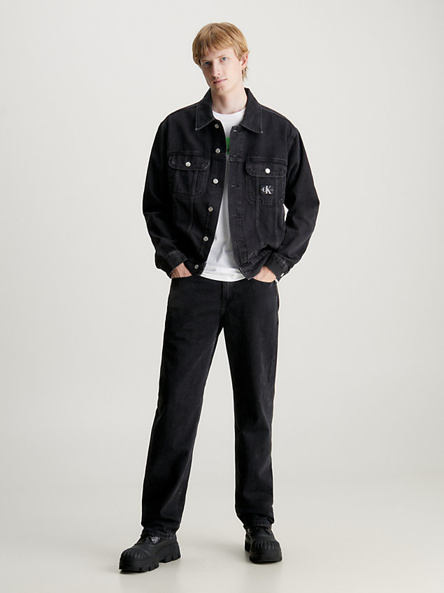 black 90's straight jeans voor heren - calvin klein jeans