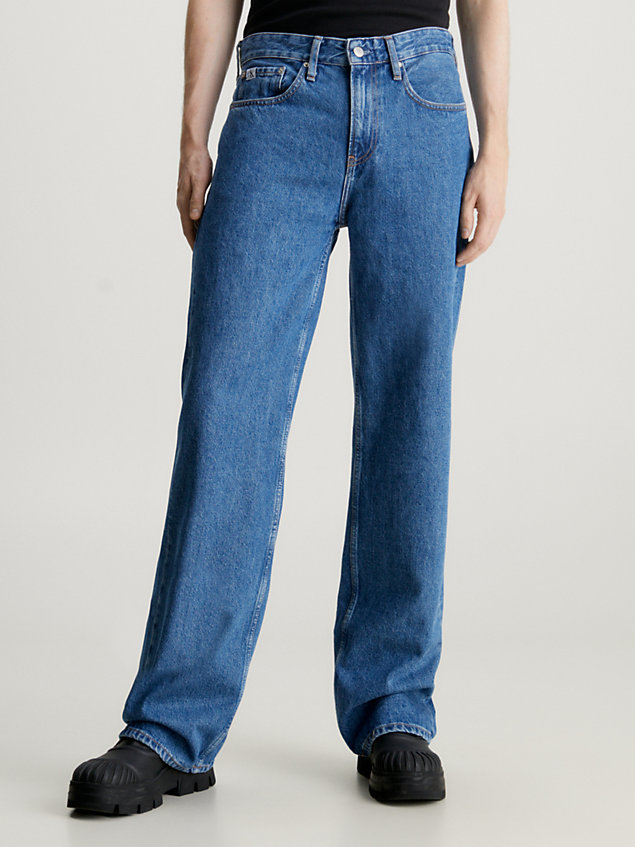 90's loose jeans blue da uomini calvin klein jeans