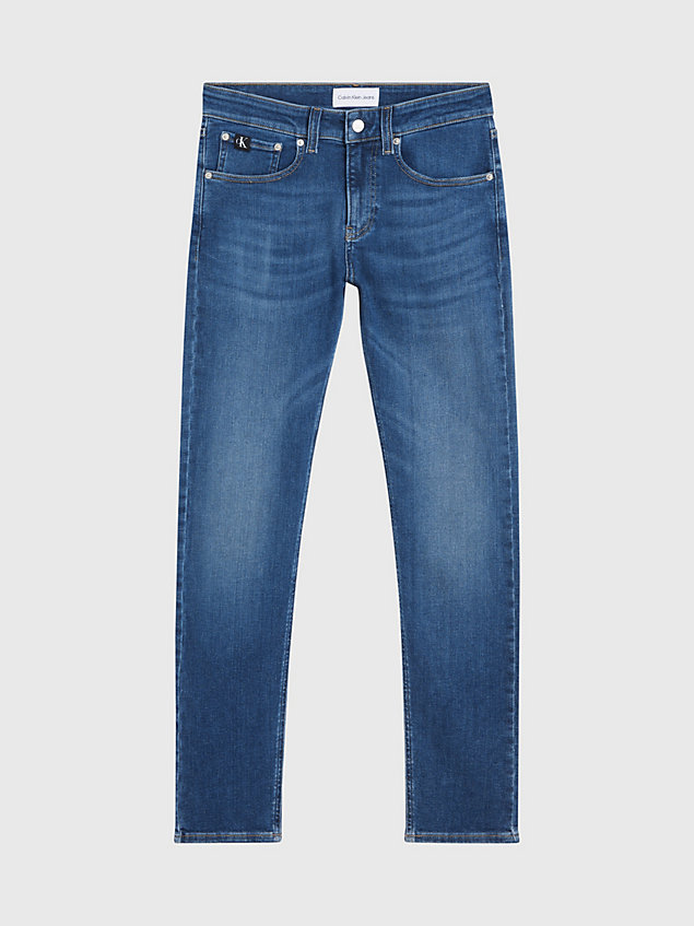 blue skinny jeans in großen größen für herren - calvin klein jeans