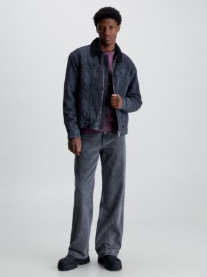 Zip Up Padded Denim Jacket Calvin Klein®