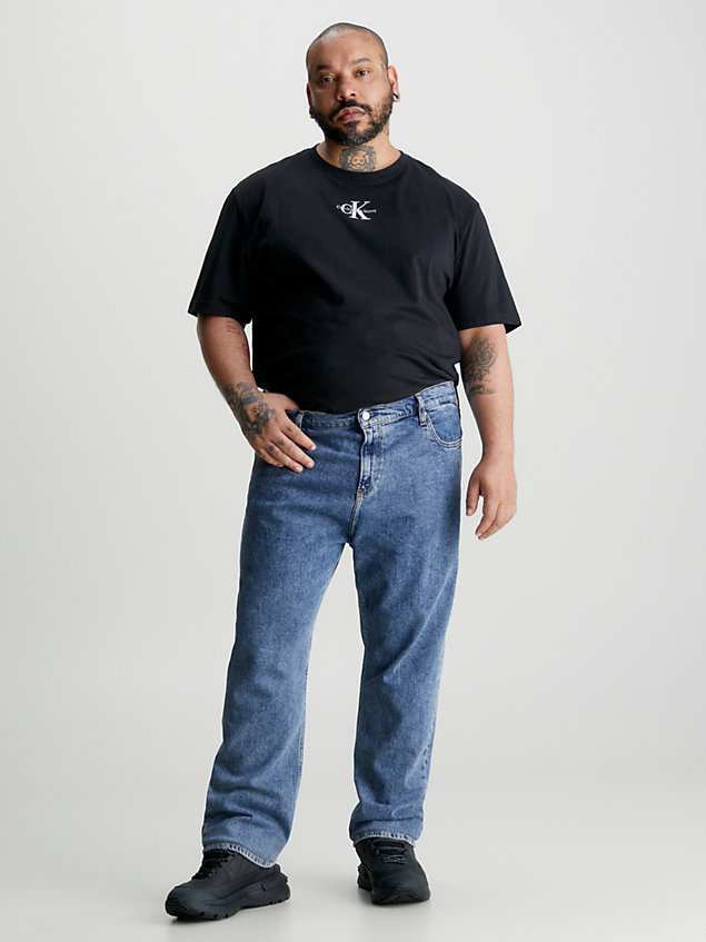 tapered jeans de talla grande blue de hombre calvin klein jeans