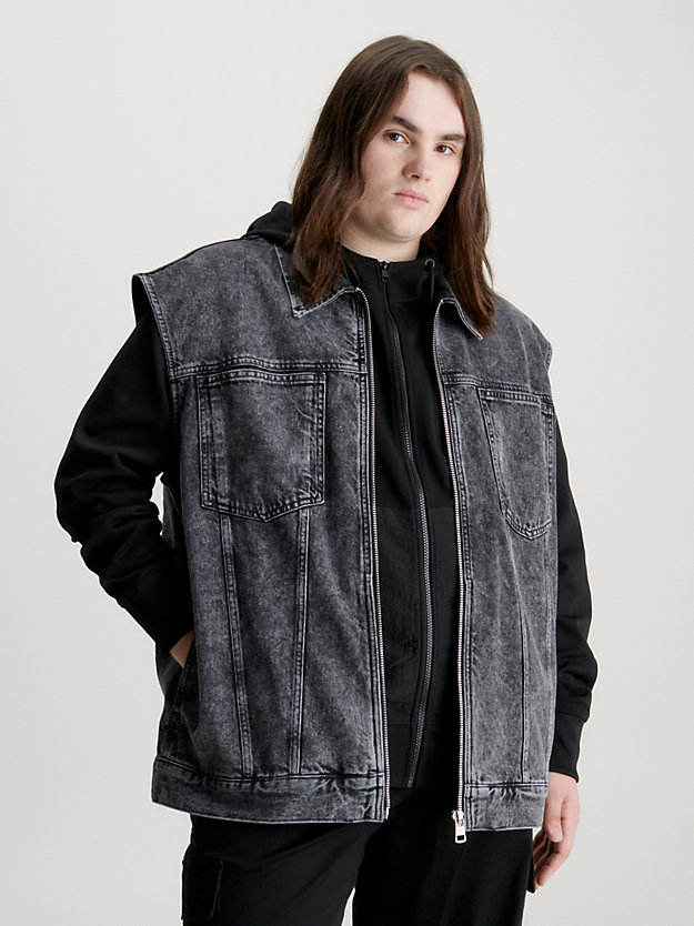 Oversized Zip Up Denim Vest Calvin Klein® | J30J3239601BZ