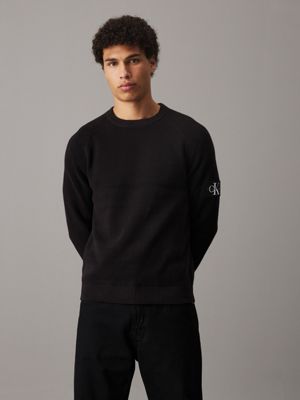 Black waffle jumper best sale