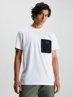 T-shirt à poche blanc