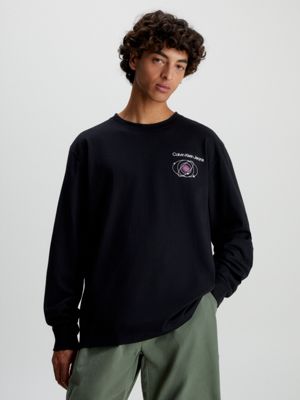 Black calvin hotsell klein long sleeve