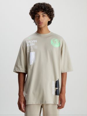 Oversized Multi Logo T-shirt Calvin Klein® | J30J324011PED