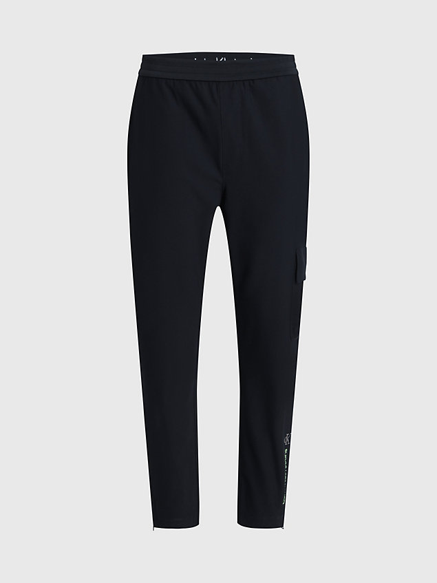 black smal cargo joggingbroek voor heren - calvin klein jeans