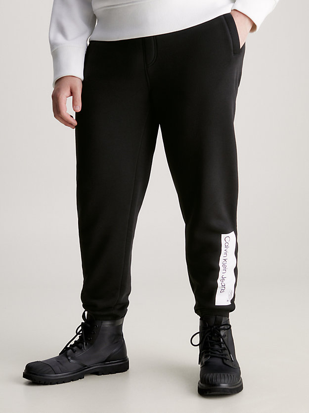 pantalon de jogging avec logo ck black pour hommes calvin klein jeans