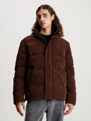 Calvin klein men's cheap oversized puffer bomber jacket