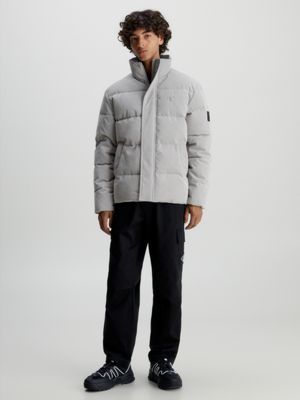 Calvin klein men's sale oversized puffer bomber jacket