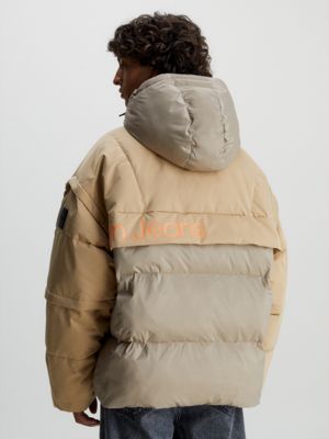 Calvin klein men's on sale oversized puffer coat