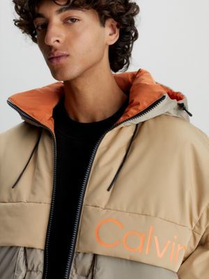 Calvin klein men's sale oversized puffer bomber jacket