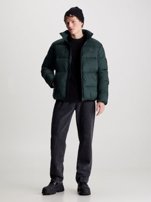 Mens green 2024 puffer coat