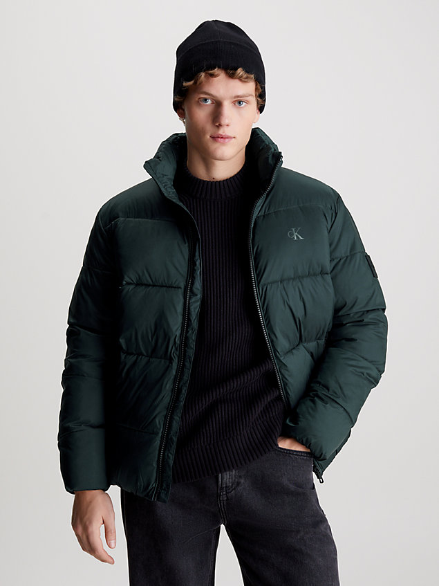  recycled puffer jacket for men calvin klein jeans