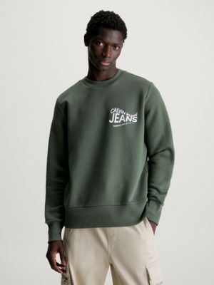 Cotton Blend Fleece Sweatshirt Calvin Klein®