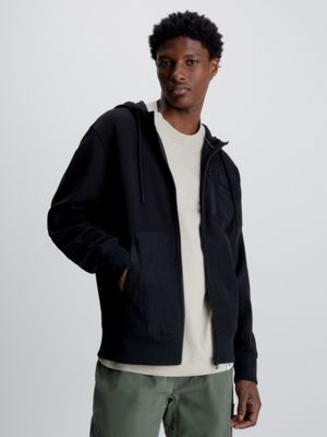 Calvin klein zip hot sale up hoodie