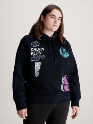 Klein® Multi Logo Hoodie J30J324103BEH | Relaxed Calvin